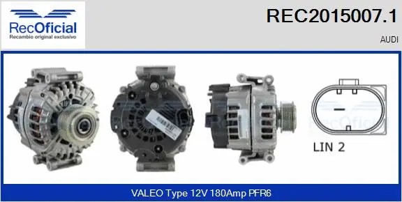 Alternator (REC2015007.1)