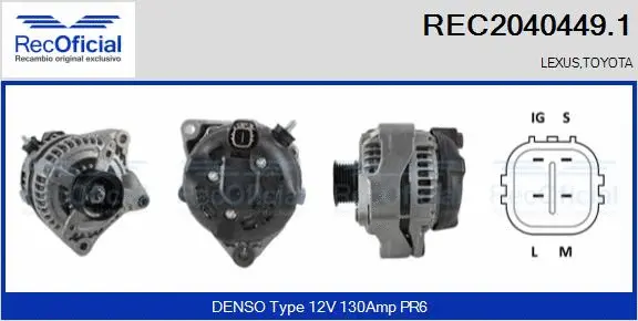 Alternator (REC2040449.1)