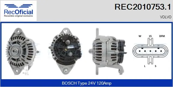 Alternator (REC2010753.1)