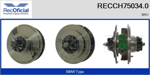 Core assembly, turbocharger (RECCH75034.0)