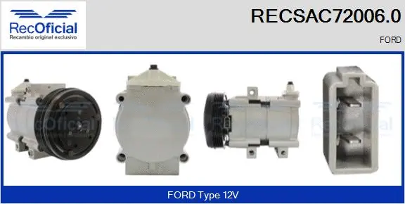 Compressor, air conditioning (RECSAC72006.0)