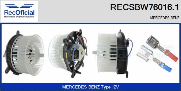 Interior Blower (RECSBW76016.1)