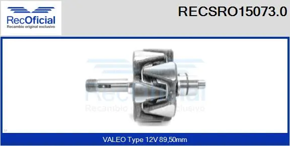 Rotor, alternator (RECSRO15073.0)