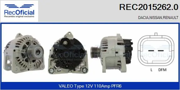 Alternator (REC2015262.0)