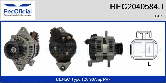 Alternator (REC2040584.1)