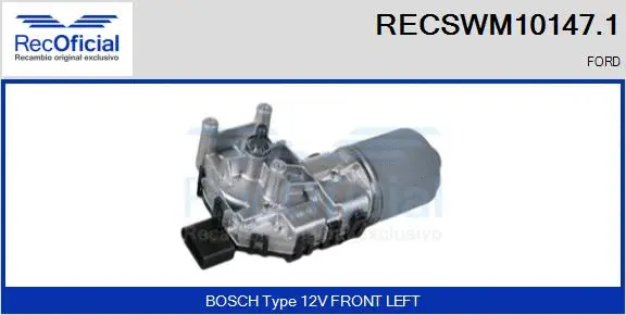 Wiper Motor (RECSWM10147.1)