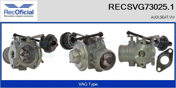 EGR Valve (RECSVG73025.1)