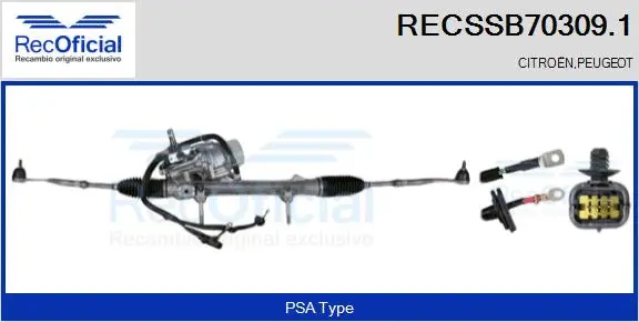 Steering Gear (RECSSB70309.1)