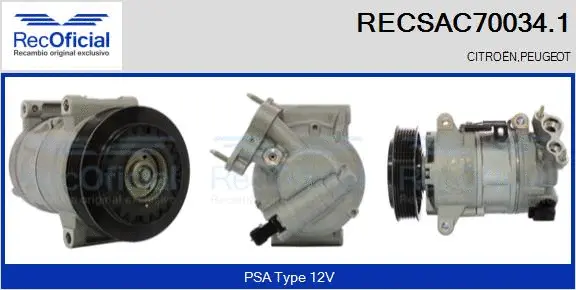 Compressor, air conditioning (RECSAC70034.1)