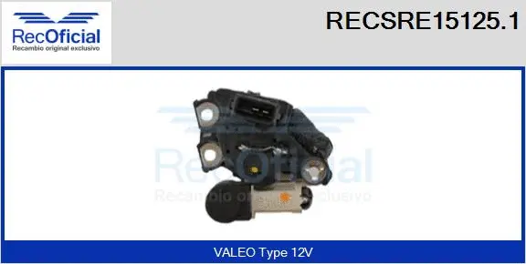 Alternator Regulator (RECSRE15125.1)