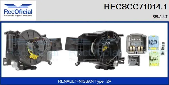 Clockspring, airbag (RECSCC71014.1)