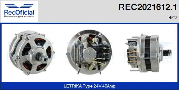 Alternator (REC2021612.1)