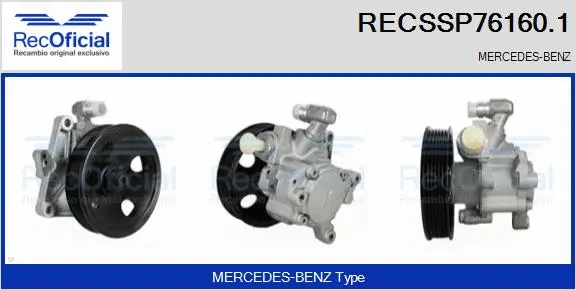 Hydraulic Pump, steering (RECSSP76160.1)
