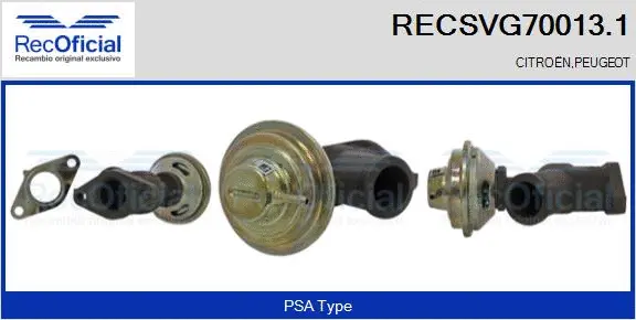 EGR Valve (RECSVG70013.1)