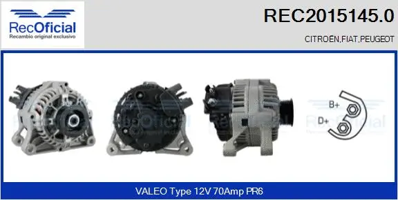 Alternator (REC2015145.0)