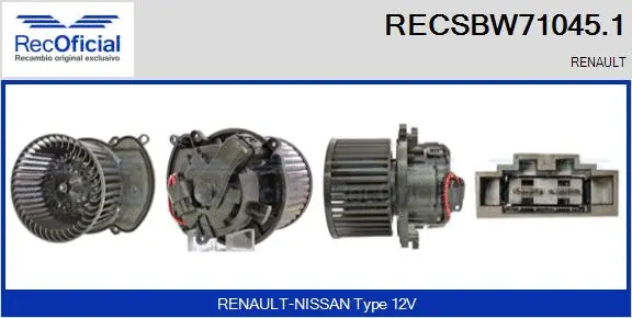 Interior Blower (RECSBW71045.1)