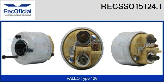 Solenoid Switch, starter (RECSSO15124.1)