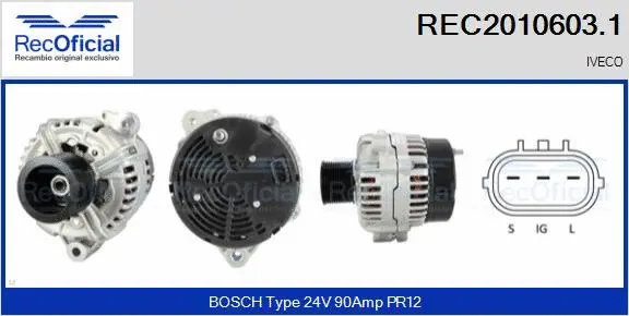 Alternator (REC2010603.1)