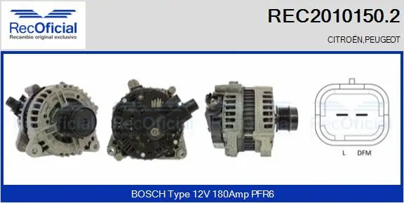 Alternator (REC2010150.2)