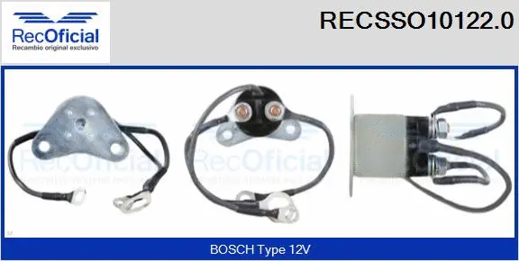 Solenoid Switch, starter (RECSSO10122.0)