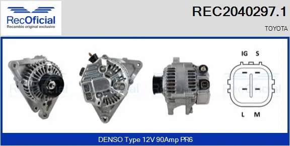 Alternator (REC2040297.1)