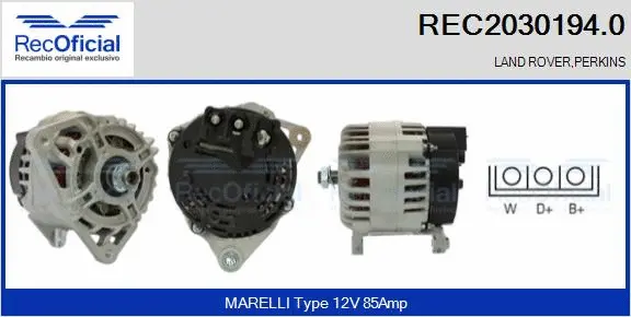 Alternator (REC2030194.0)