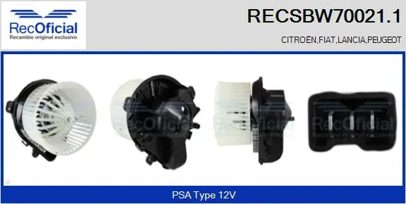 Interior Blower (RECSBW70021.1)