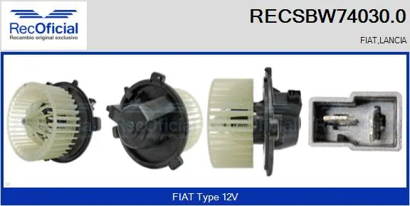 Interior Blower (RECSBW74030.0)