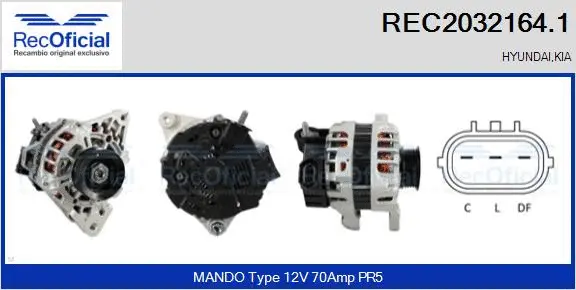 Alternator (REC2032164.1)