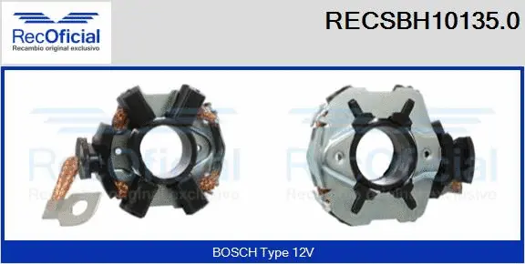 Holder, carbon brushes (RECSBH10135.0)