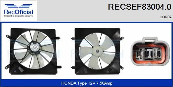 Electric Motor, radiator fan (RECSEF83004.0)