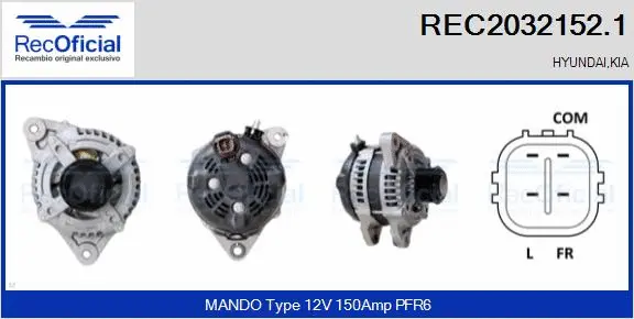 Alternator (REC2032152.1)