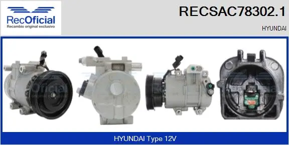 Compressor, air conditioning (RECSAC78302.1)