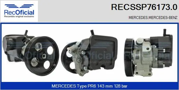 Hydraulic Pump, steering (RECSSP76173.0)