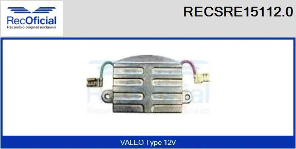 Alternator Regulator (RECSRE15112.0)