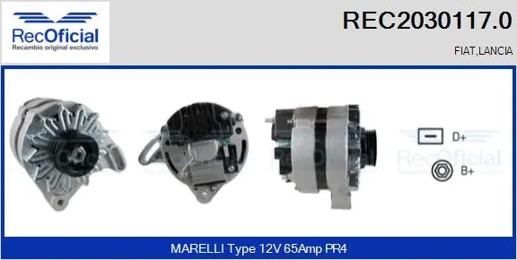 Alternator (REC2030117.0)