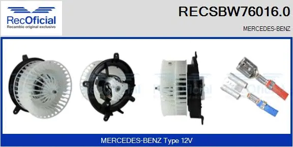 Interior Blower (RECSBW76016.0)