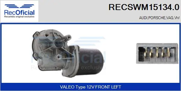 Wiper Motor (RECSWM15134.0)