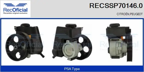 Hydraulic Pump, steering (RECSSP70146.0)
