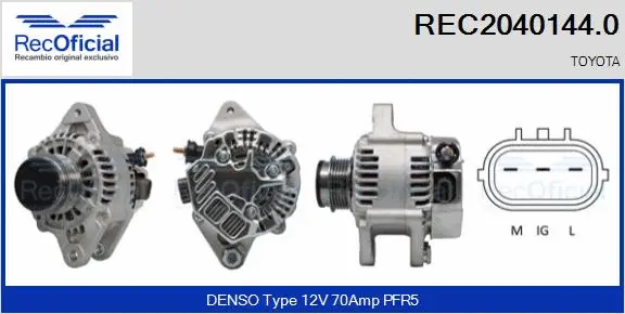Alternator (REC2040144.0)