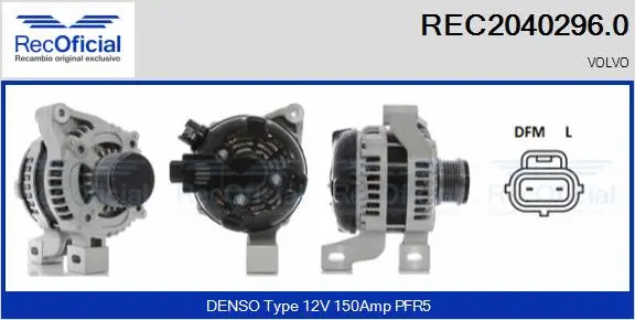 Alternator (REC2040296.0)