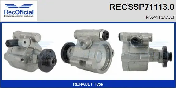 Hydraulic Pump, steering (RECSSP71113.0)