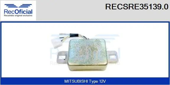 Alternator Regulator (RECSRE35139.0)