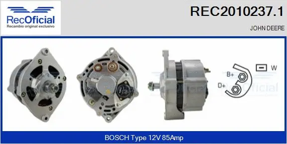 Alternator (REC2010237.1)