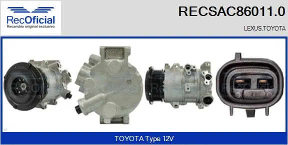 Compressor, air conditioning (RECSAC86011.0)