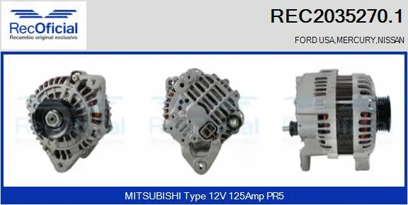 Alternator (REC2035270.1)