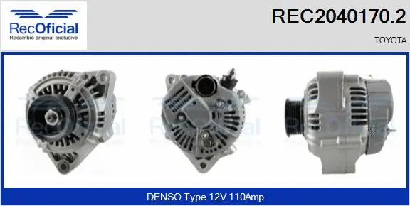 Alternator (REC2040170.2)