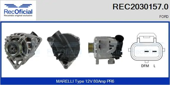 Alternator (REC2030157.0)