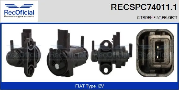 Pressure Converter, exhaust control (RECSPC74011.1)