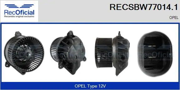 Interior Blower (RECSBW77014.1)